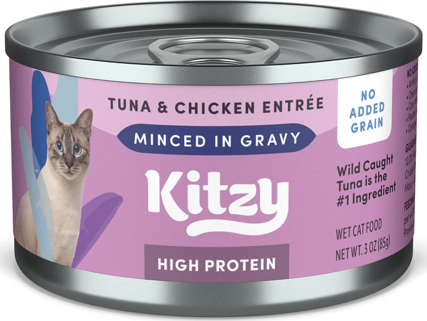 Kitzy High Protein Wild Caught Tuna & Chicken In Gravy